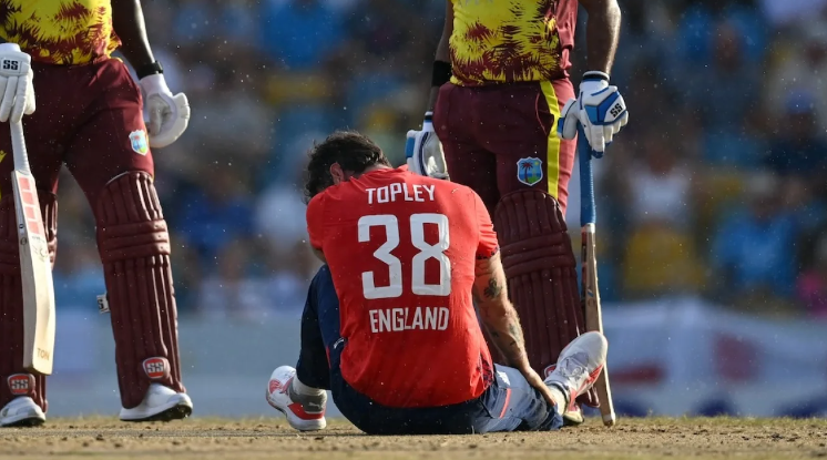Reece Topley Fined for Angry Outburst Following Injury Setback Against West Indies