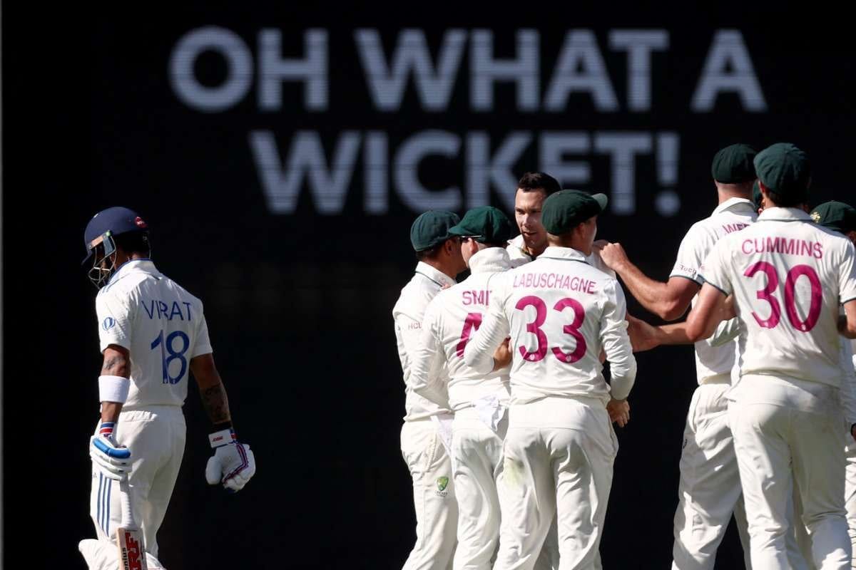Virat Kohli's struggles with deliveries outside off-stump persist as Scott Boland claims his wicket once more