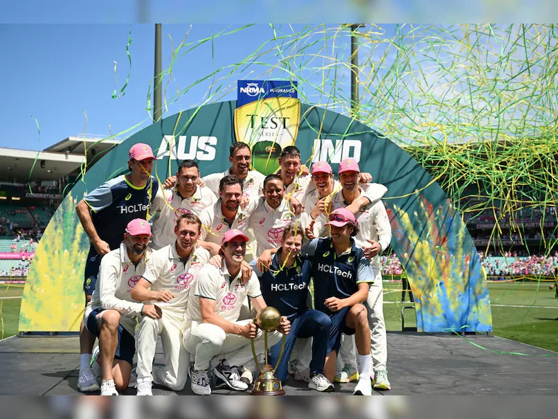 Australia winning trophy