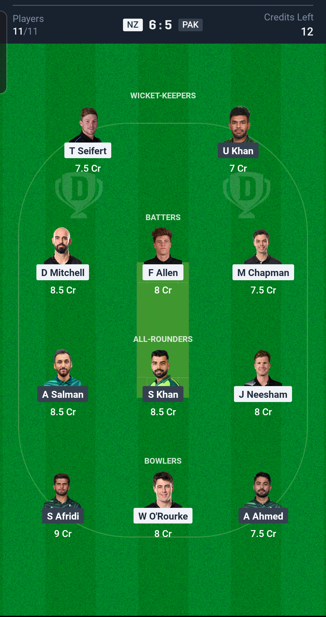 NZ बनाम PAK