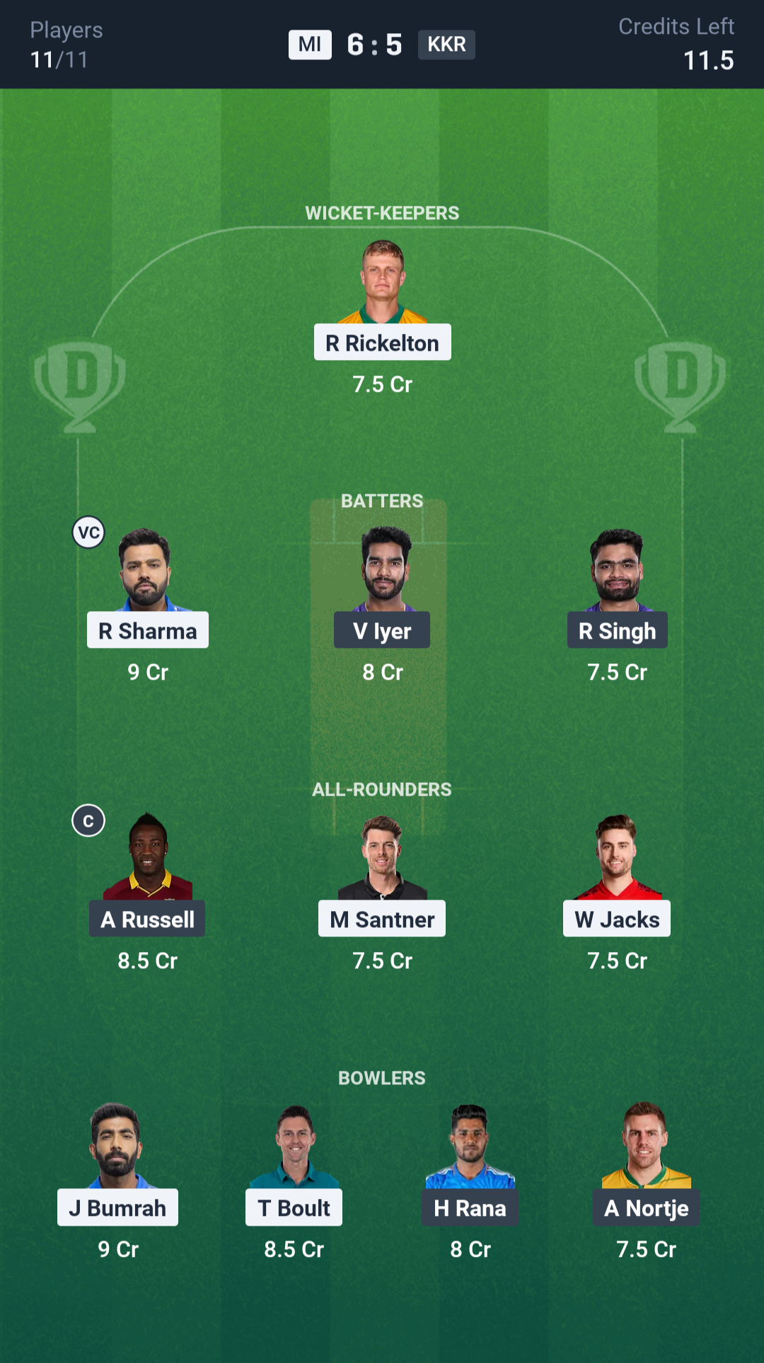 MI vs KKR