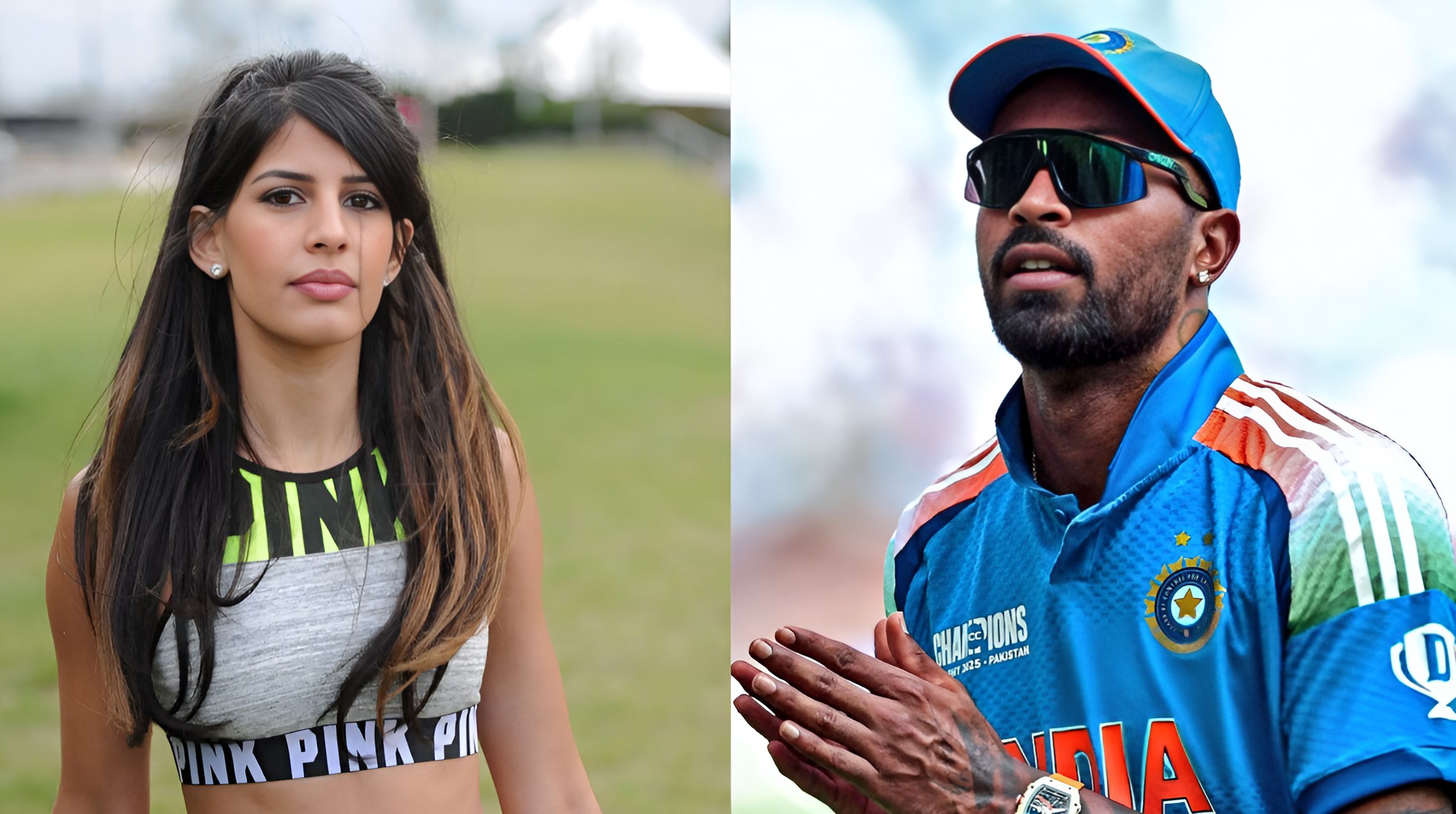 Dating Rumors Spark as Jasmin Walia Boards MI Team Bus with Hardik Pandya