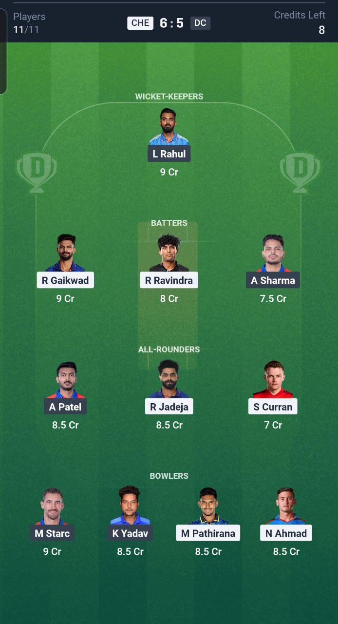 CSK vs DC