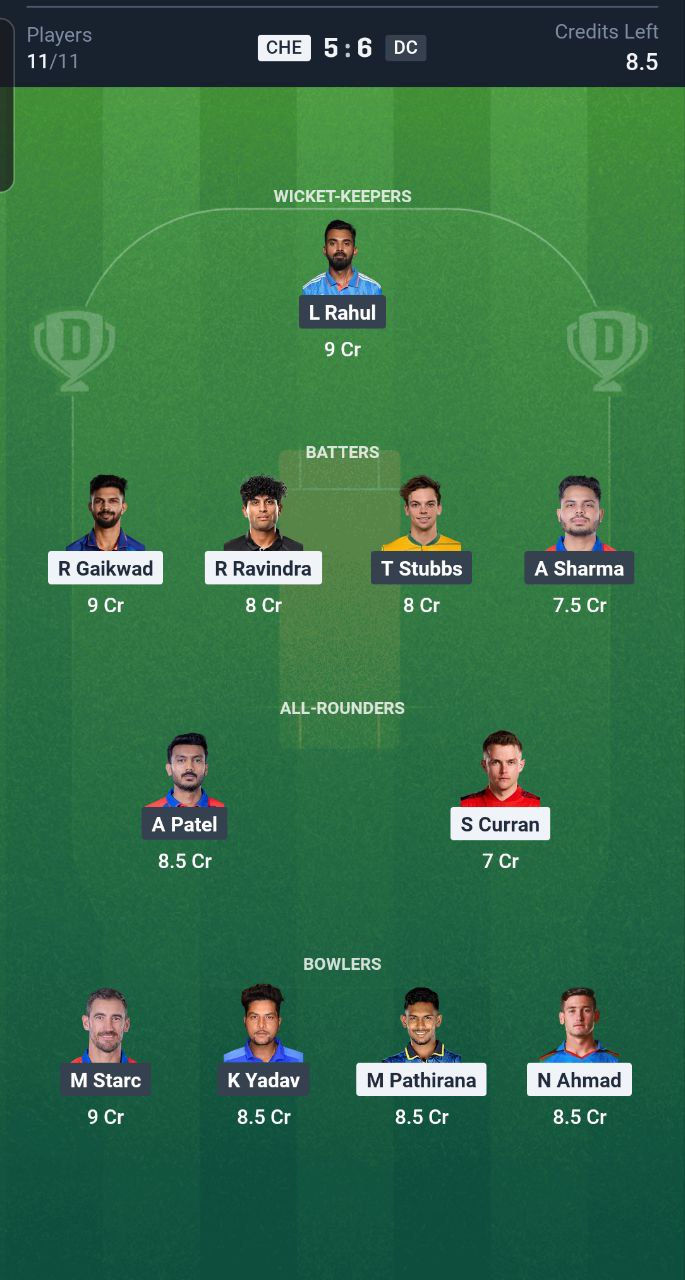 CSK vs DC