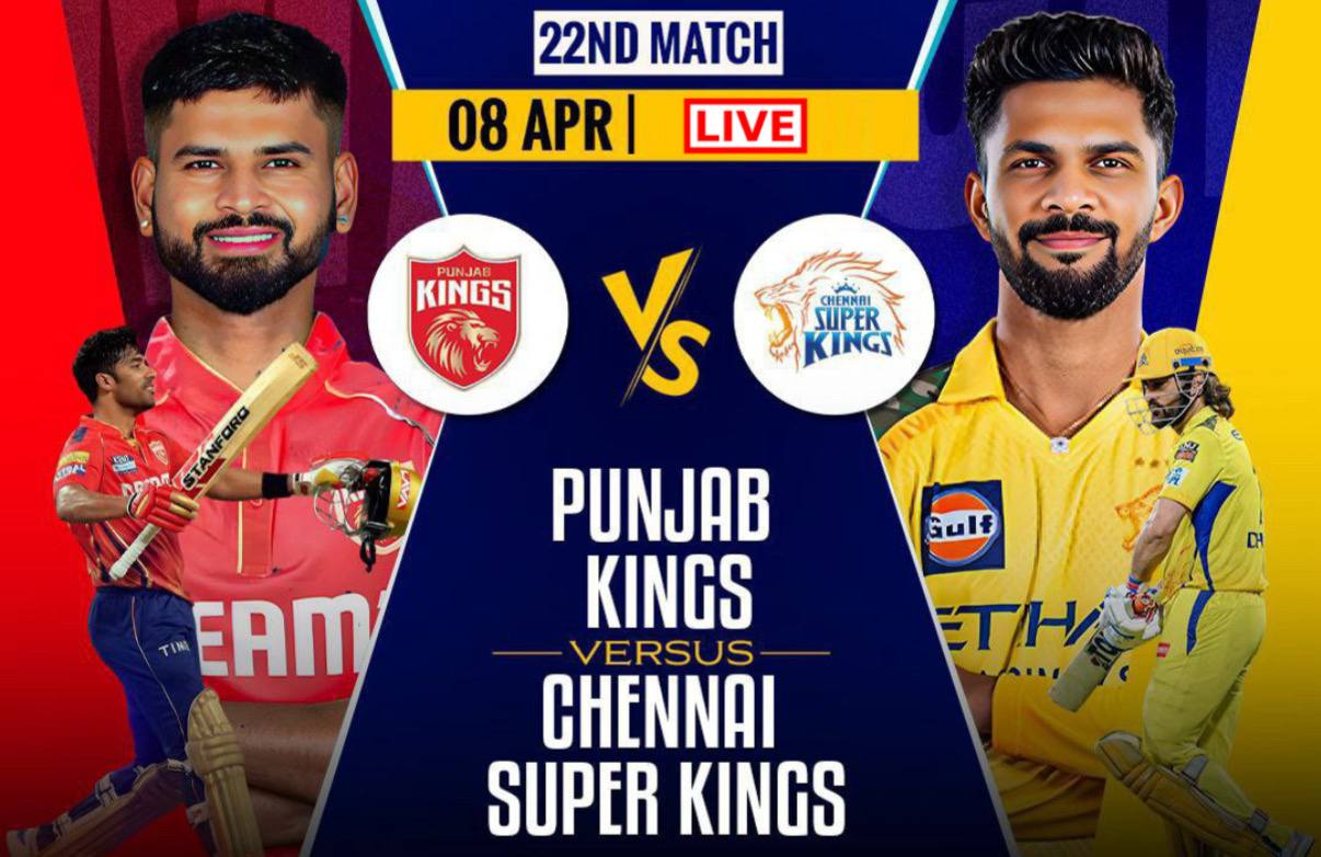 IPL 2025 Live: CSK vs PBKS Live Score – Priyansh Arya's Century, Shashank Singh's Fifty Power PBKS to 219/6