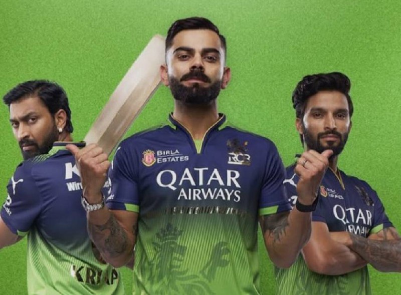 IPL 2025: RCB Set to Wear Green Jerseys for the Match Against Rajasthan Royals