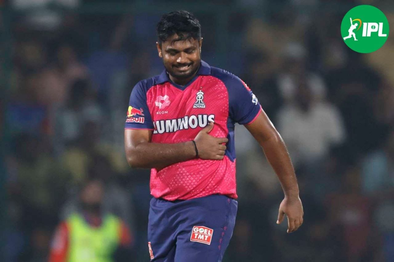 राजस्थान रॉयल्स की टीम को लगा बड़ा झटका, RCB के खिलाफ मुकाबले से संजू सैमसन हुए बाहर