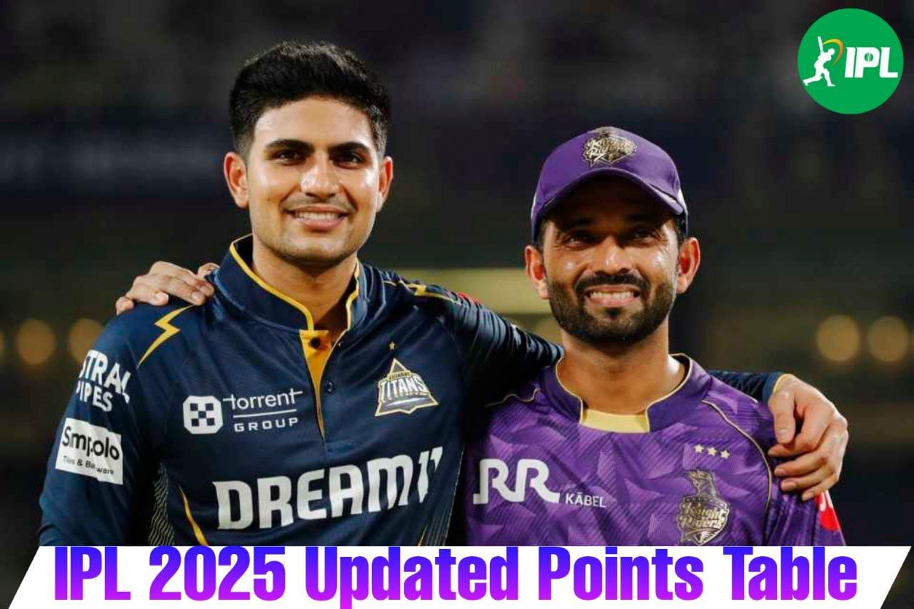 IPL 2025 Point Update: केकेआर के खिलाफ जीत के बाद इस स्थान पर पहुंची गुजरात टाइटंस, देखें पूरी 10 टीमों की स्थिति