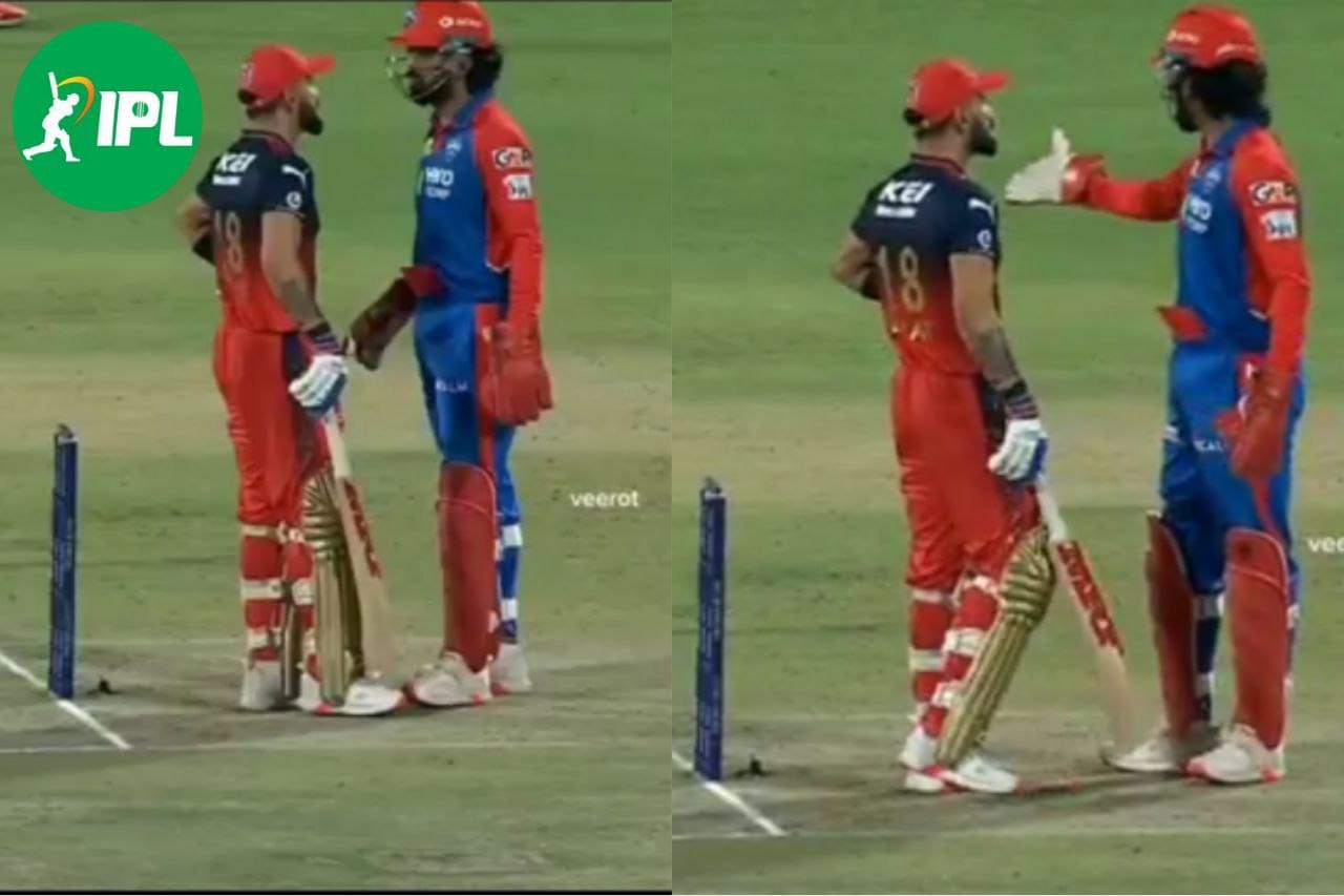 IPL 2025: Virat Kohli clashed with KL Rahul during the match, a heated argument was seen