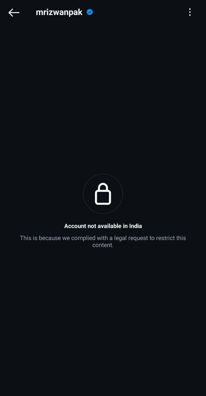 Pakistan Cricketers Accounts Blocked in India