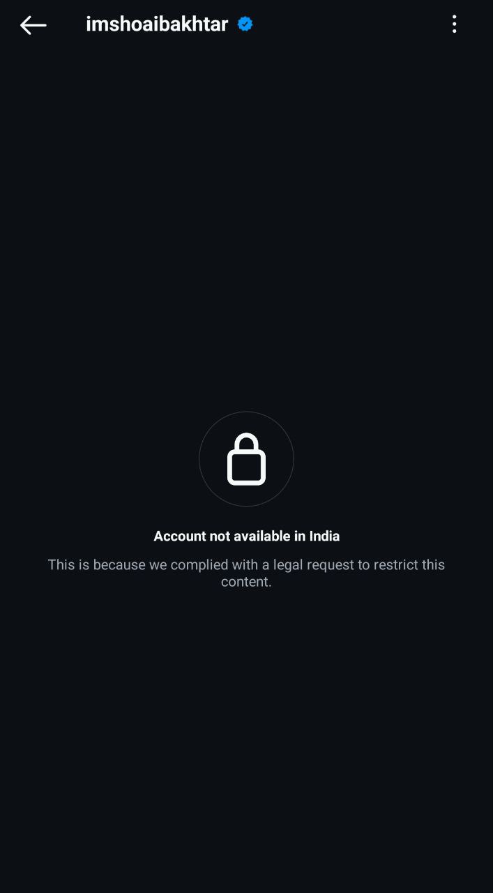 Pakistan Cricketers Accounts Blocked in India