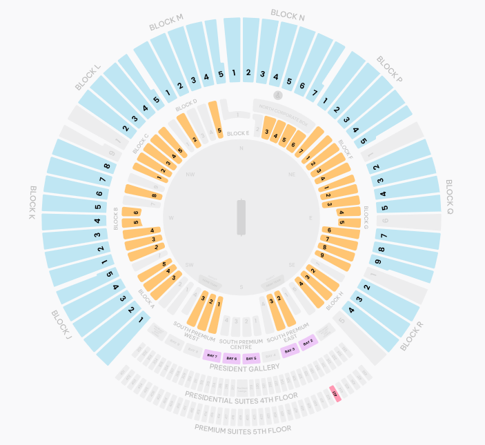 Narendra Modi Stadium Seating Layout