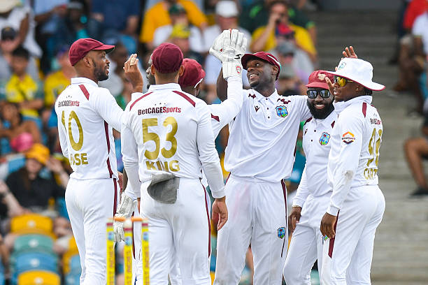 AUS vs WI 1st Test Day 1 Highlights: Australia 180 All Out as Shamar Joseph Takes Five; Windies End Day at 57/4 Under Pressure
