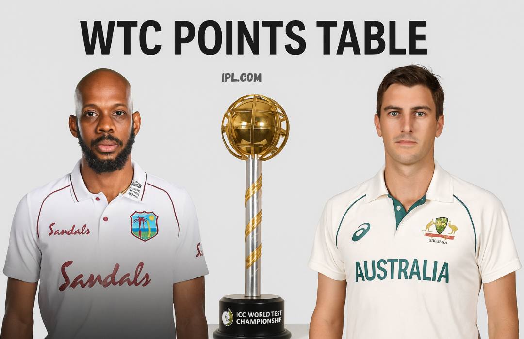 WTC 2025 Points Table Updated After WI vs AUS 1st Test