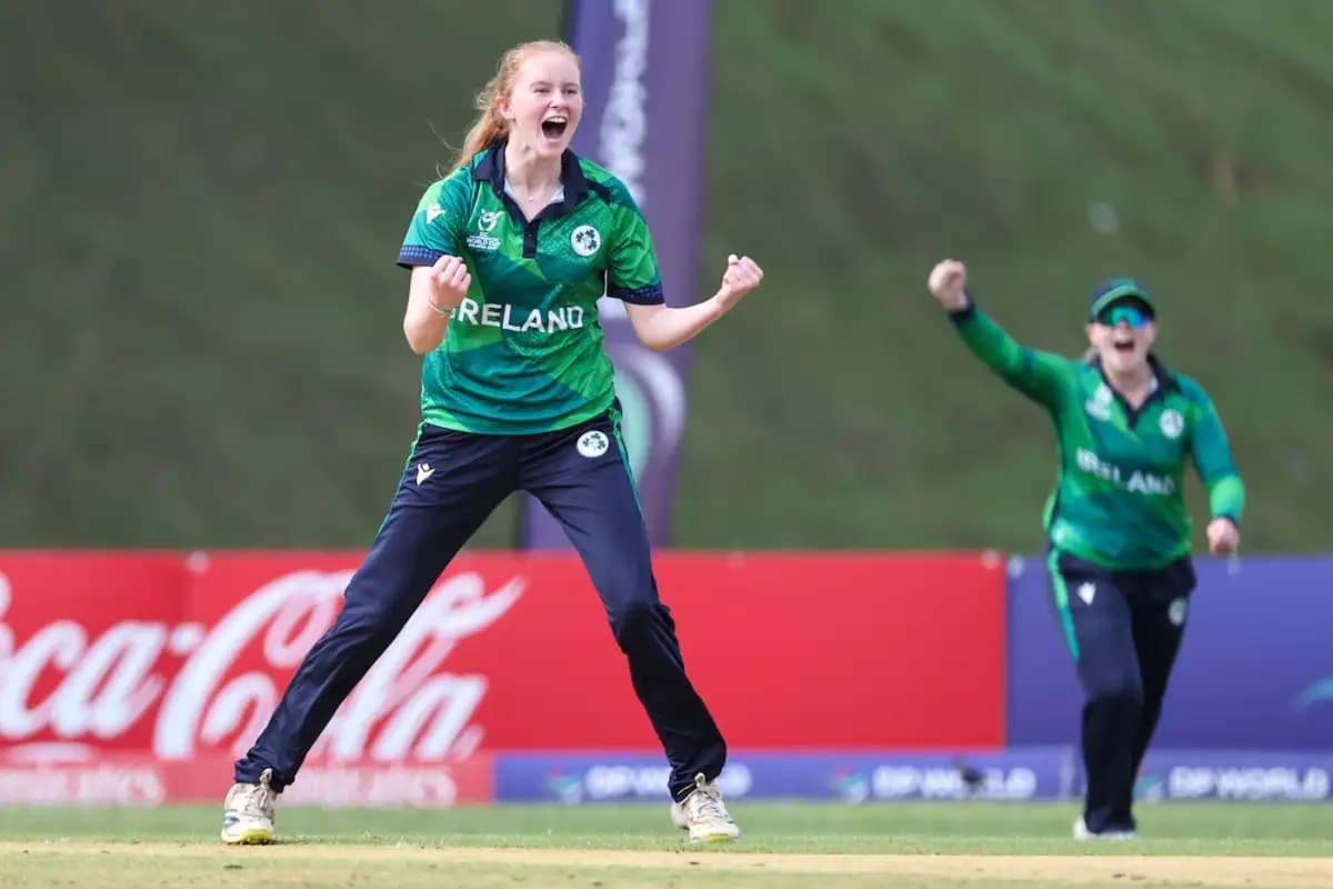 Ireland Women’s cricket team in action