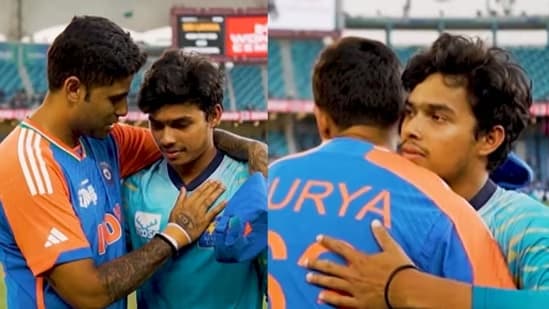 Suryakumar Yadav Shows Heartfelt Gesture to Dunith Wellalage After Loss of His Father