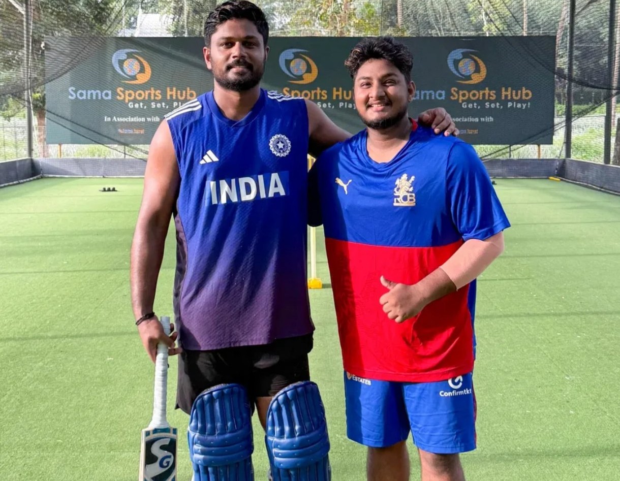 Sanju Samson’s Viral Photo with RCB Specialist Fuels IPL 2026 Transfer Rumours