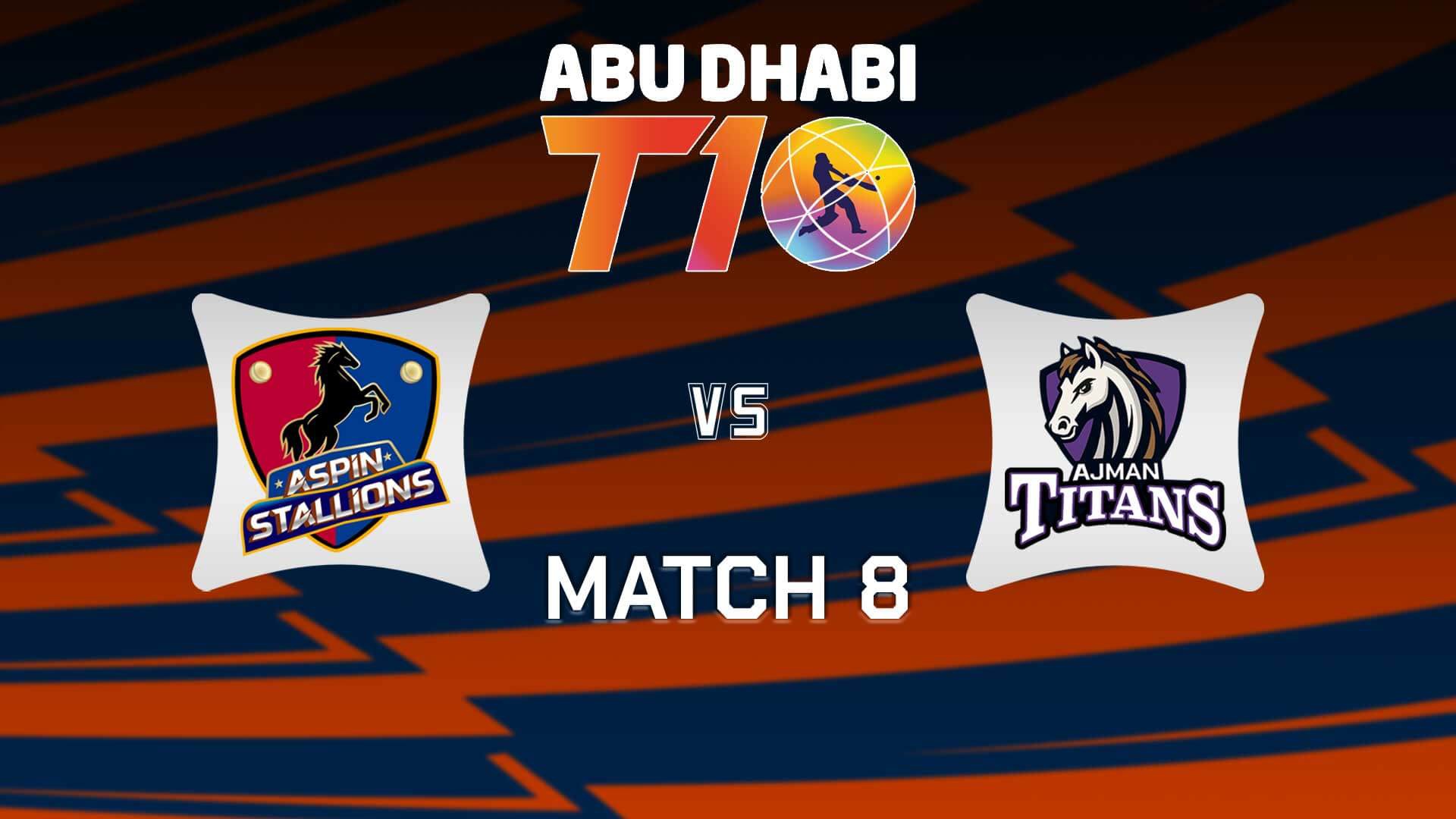 AS vs AT 8th T10: Where to Watch Ajman Titans vs Aspin Stallions, H2H, Playing 11 & Full Match Details