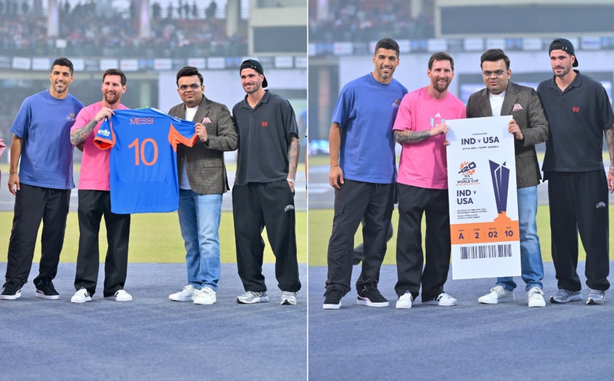 Lionel Messi Ends GOAT India Tour in Delhi Jay Shah Invites Him to T20 World Cup 2026