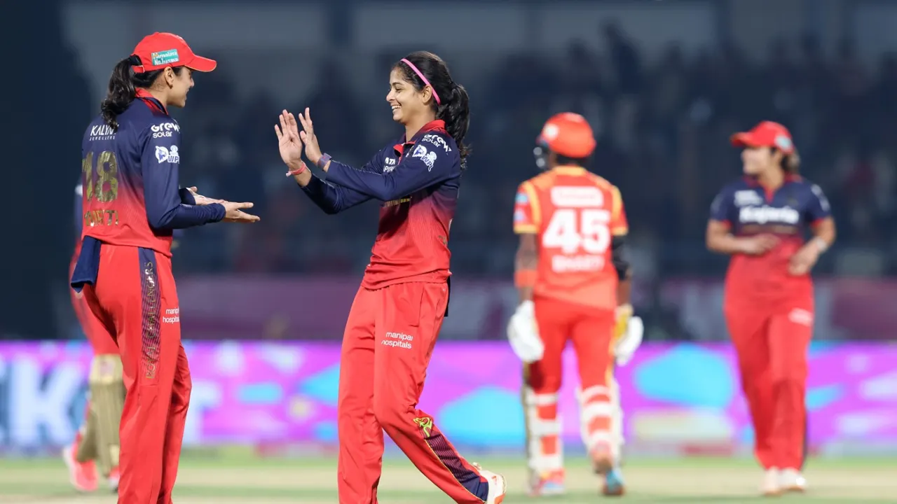 GG बनाम RCB WPL 2026 हाइलाइट्स: रॉयल चैलेंजर्स बेंगलुरु ने सीज़न की पाँचवीं जीत दर्ज की