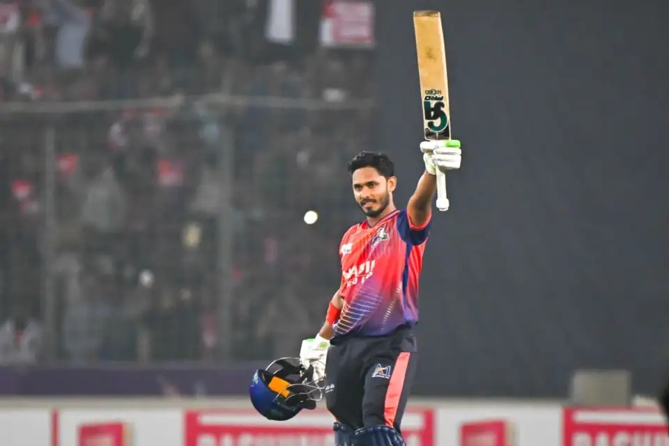 తంజీద్ హసన్ సెంచరీతో రాజ్‌షాహీ ఘన విజయం చటోగ్రామ్ పరాజయం