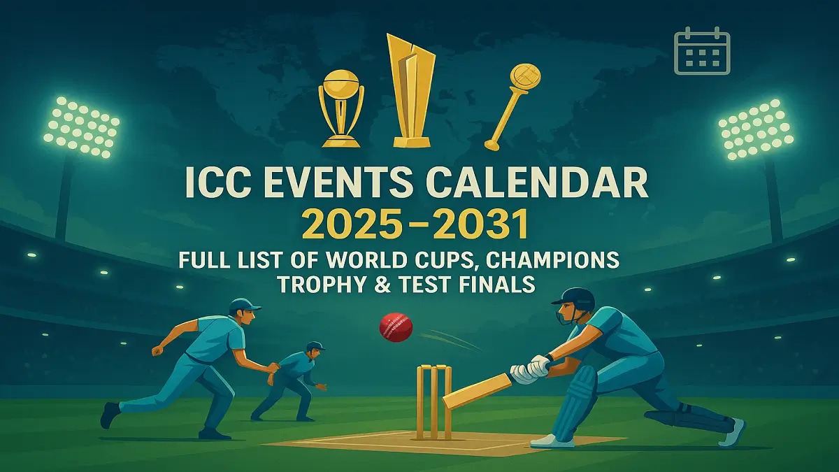 आने वाले ICC क्रिकेट टूर्नामेंट 2025 से 2027 पूरी जानकारी