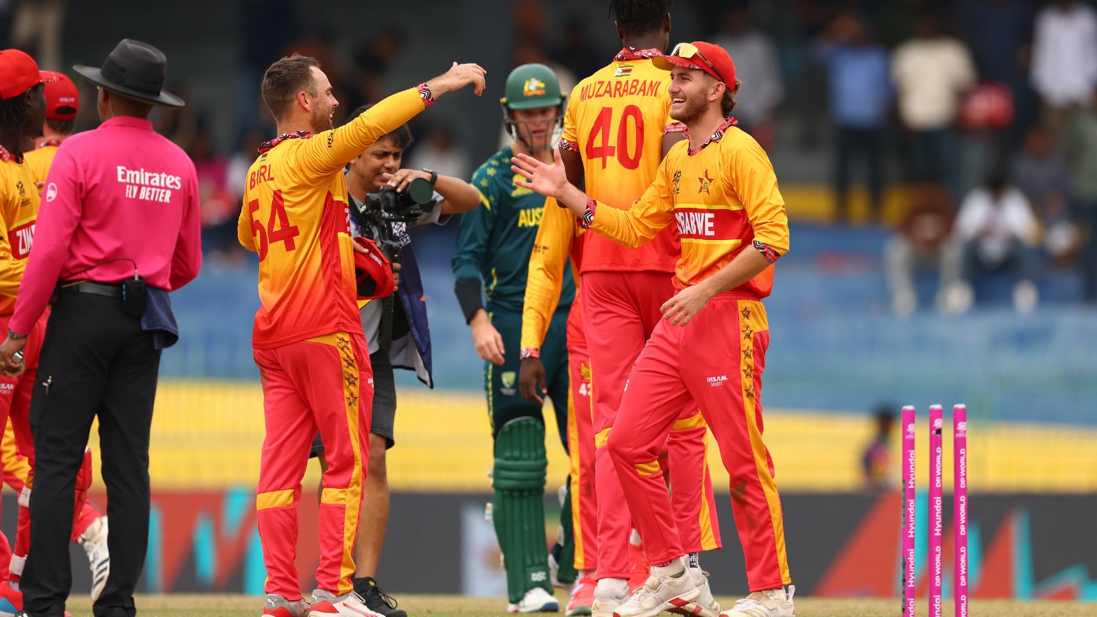 AUS vs ZIM హైలైట్స్: జింబాబ్వే సంచలనం, ఆస్ట్రేలియాపై 23 పరుగుల విజయం