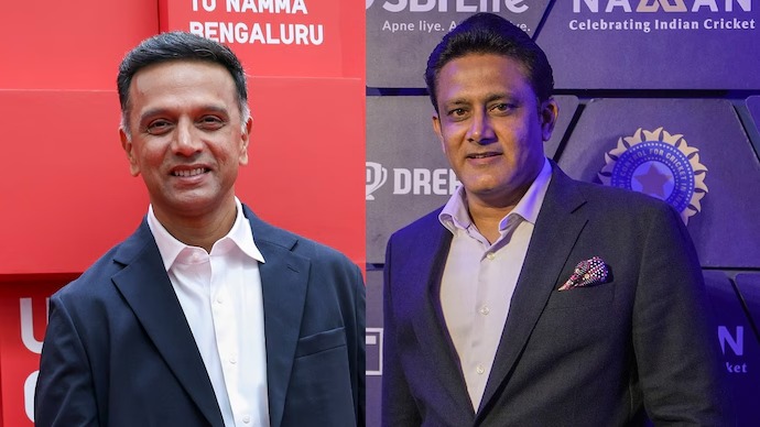 ఎం. చిన్మస్వామి స్టేడియంలో అనిల్ కుంబ్లే, రాహుల్ ద్రవిడ్ పేర్లతో స్టాండ్లు – KSCA ఘన నిర్ణయం