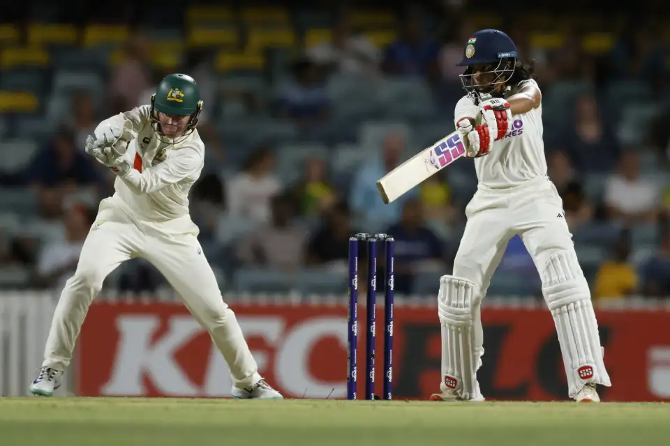 AUS-W vs IND-W Only Test Day 2: India 105/6 After Collapse, Pratika Rawal Unbeaten on 43