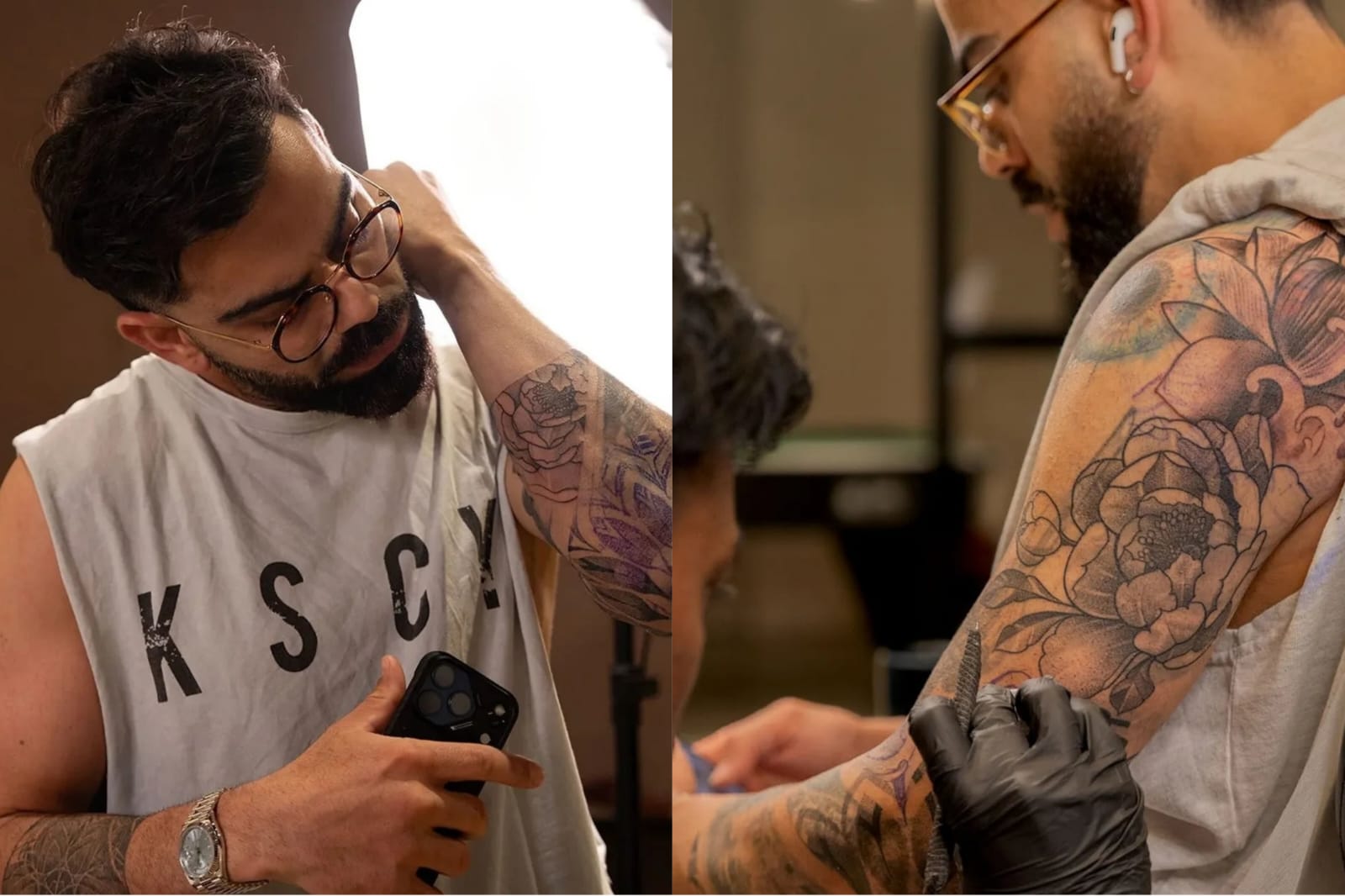 Virat Kohli Unveils a New Lotus Tattoo Design Ahead of IPL 2026