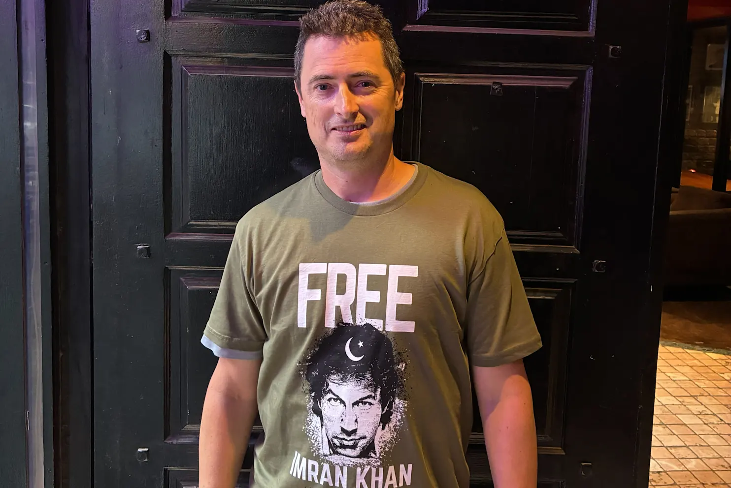 Fan told to cover his ‘Free Imran Khan’ t-shirt at the Sheffield Shield final in Melbourne