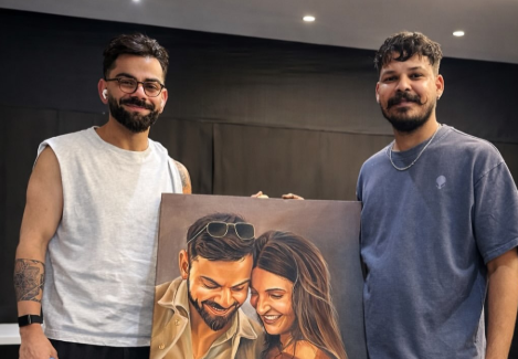 Virat Kohli & Anushka Sharma Melt Hearts with Emotional Fan Painting