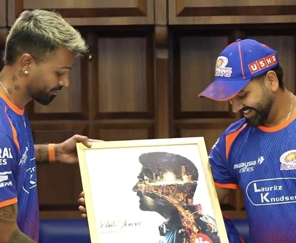 Hardik Pandya Honors Rohit Sharma with Special Tribute on 15-Year Milestone at Mumbai Indians