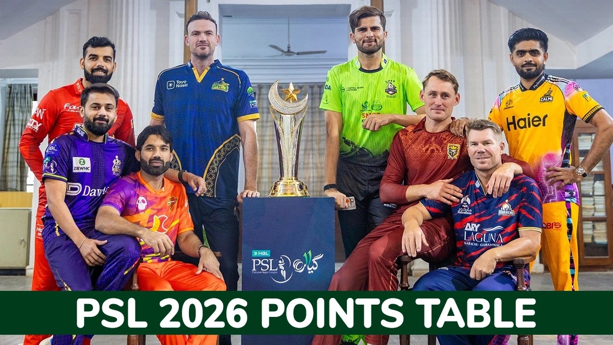 పాకిస్తాన్ సూపర్ లీగ్ 2026 తాజా పాయింట్ల పట్టిక
