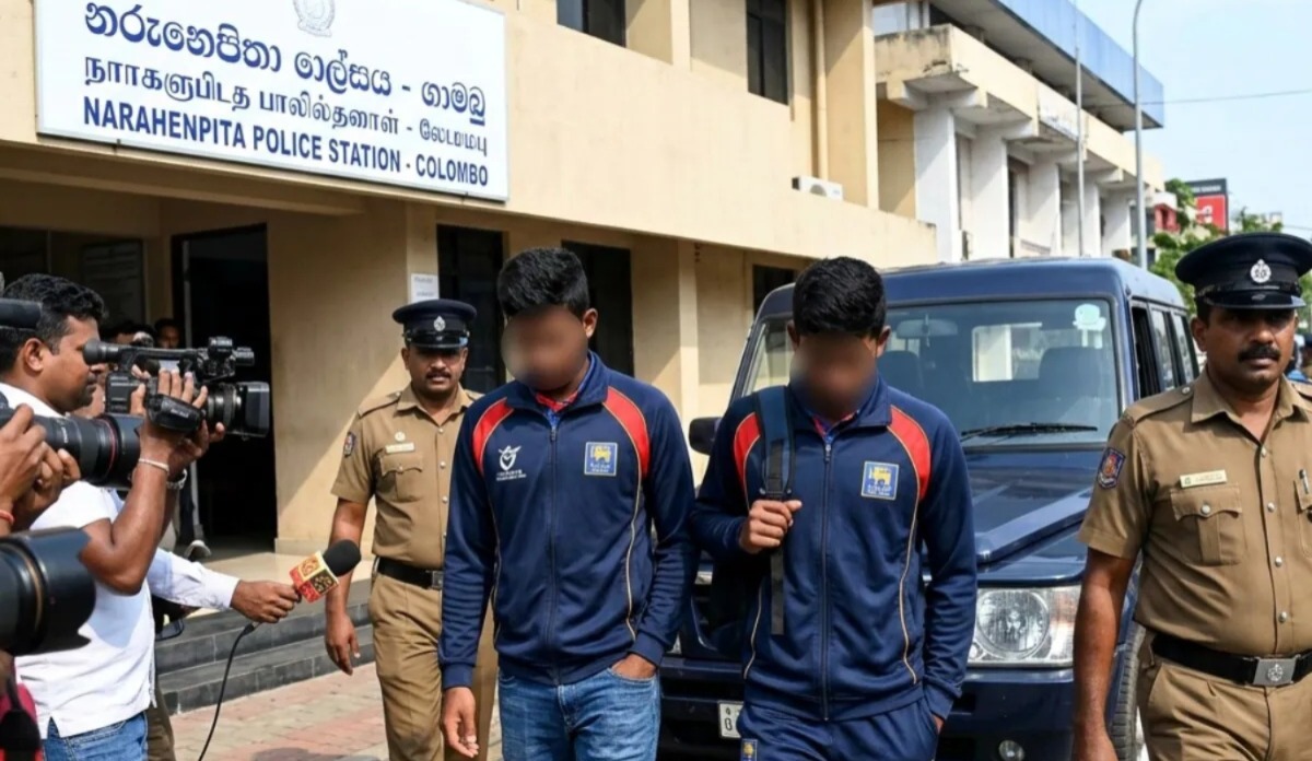 శ్రీలంక అండర్ 19 క్రికెటర్ల అరెస్ట్ కోలంబో హోటల్ ఘటన