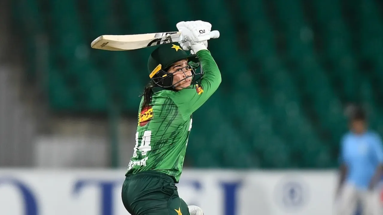 Pakistan captain Fatima Sana smashes the fastest Women’s T20I fifty