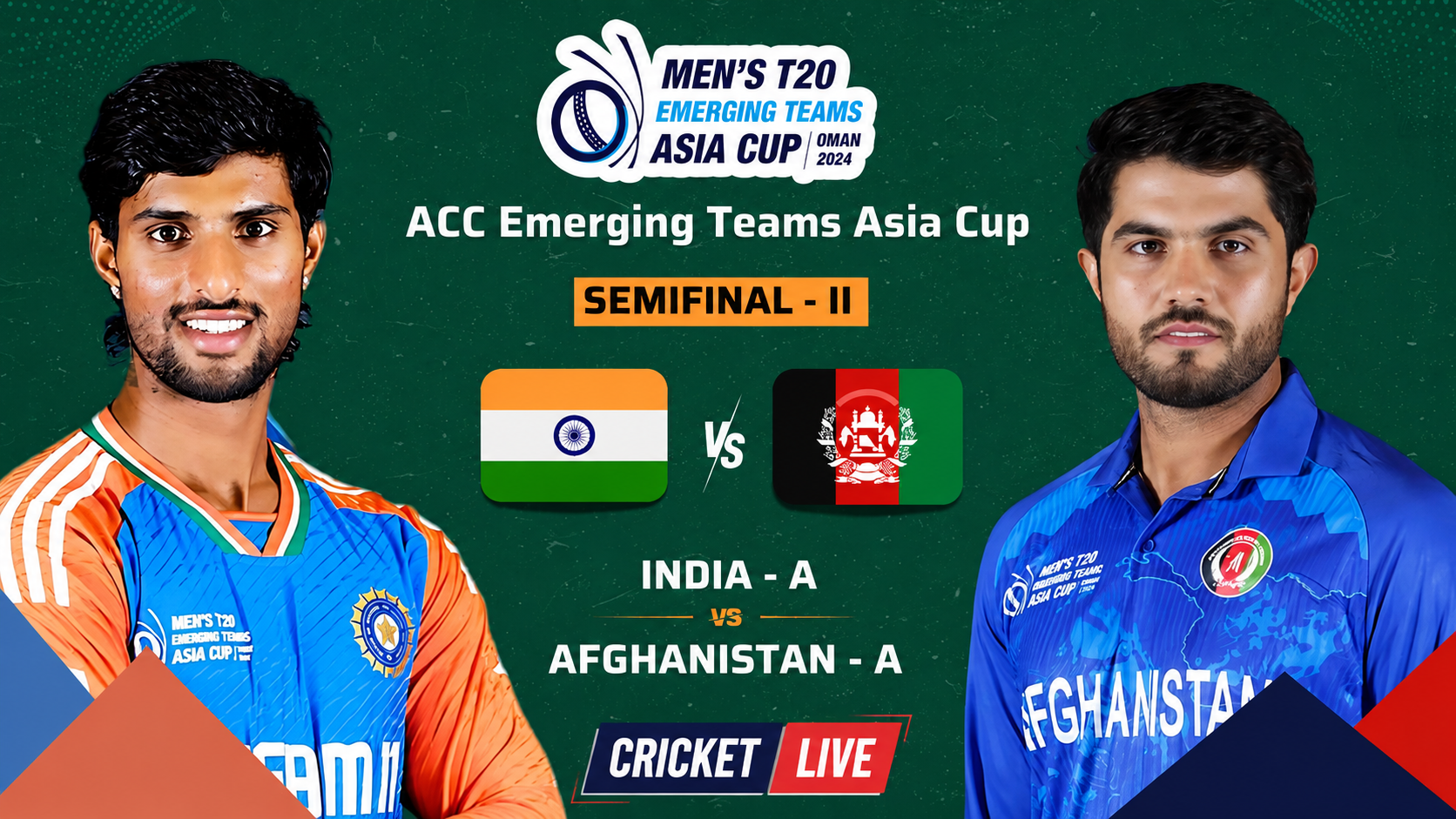 IND-A VS AFG-A 2nd ODI: Where to Watch India A vs Afghanistan A, H2H, & Full Match Details