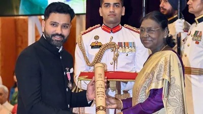 రాష్ట్రపతి భవన్‌లో రోహిత్ శర్మకు పద్మశ్రీ 2026 పూర్తి వివరాలు మరియు కెరీర్ విజయాలు