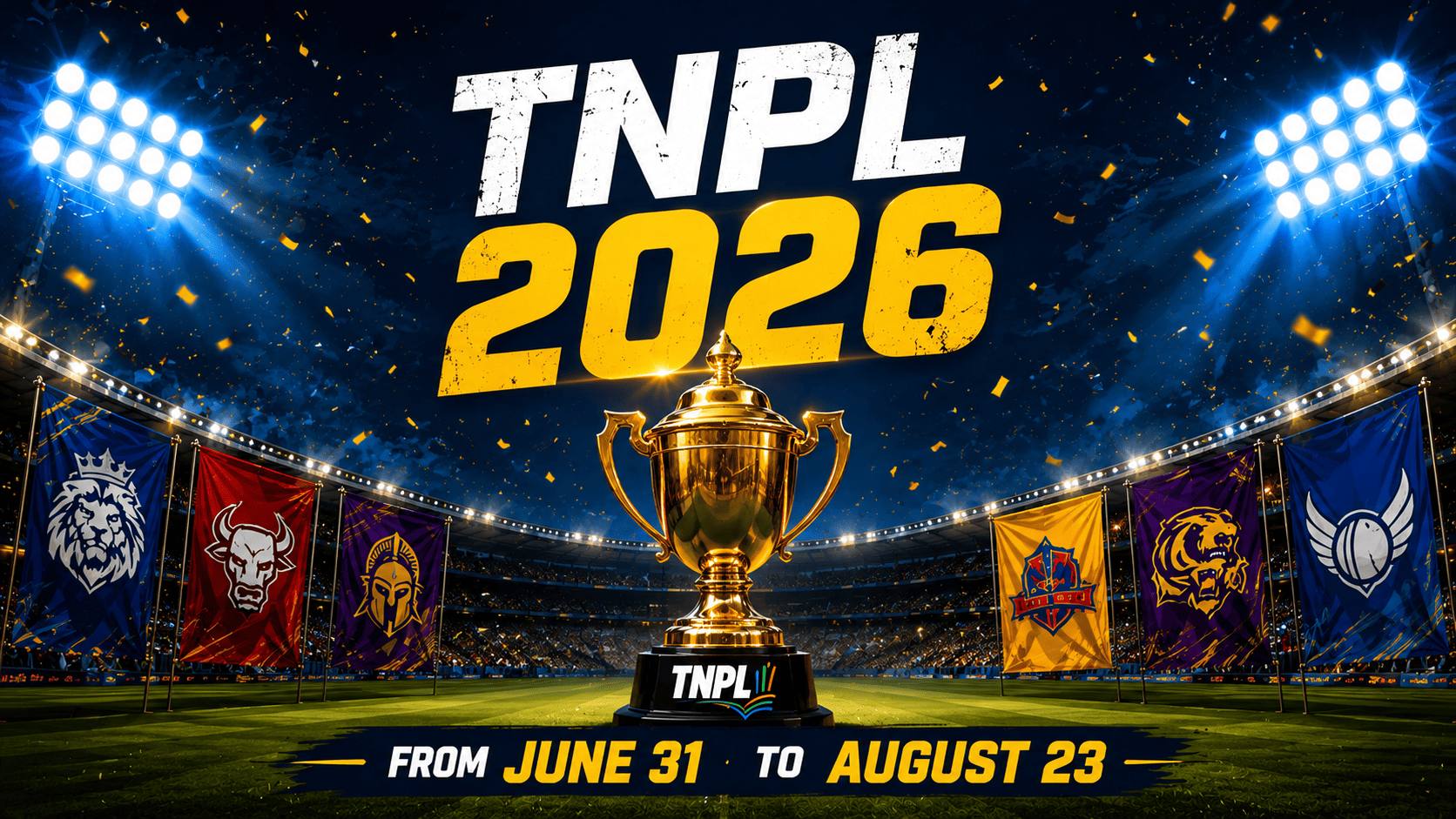 TNPL 2026: Two-Phase Format Confirmed, Auction on July 3 in Chennai