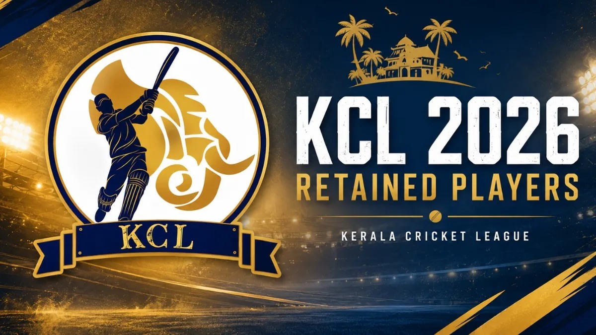 కేరళ క్రికెట్ లీగ్ 2026 రిటైన్ చేసిన ఆటగాళ్ల పూర్తి జాబితా