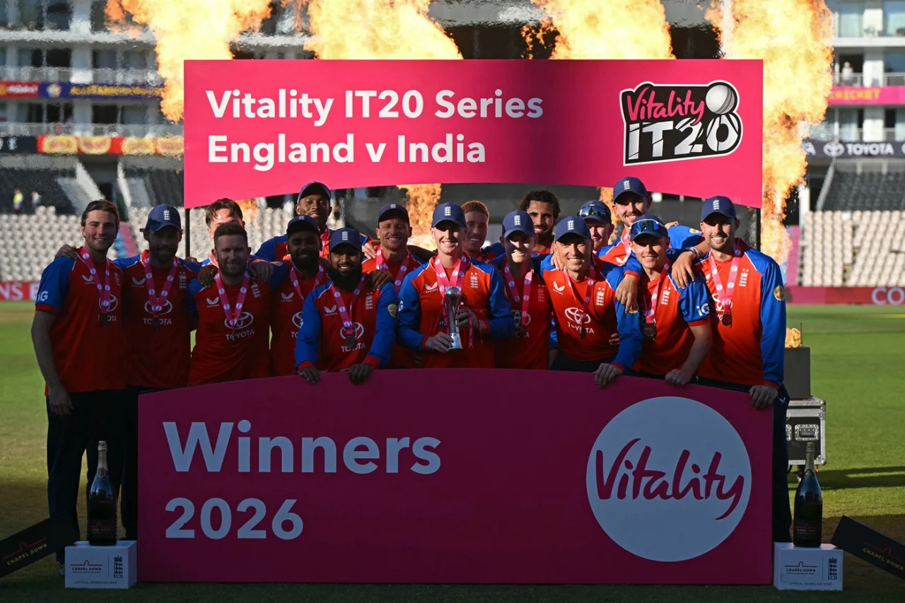 England Crush India by 56 Runs to Seal 4-0 T20I Series Win and Claim No.1 Ranking